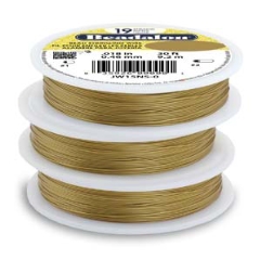 Beadalon 19 Satin Gold 0.30mm 9.2m