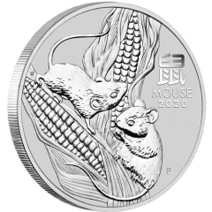 Fine Silver Coin Mouse 2020 1oz
