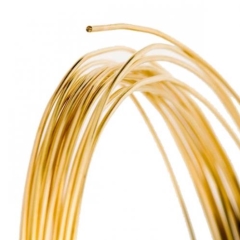 Red Brass Wire  0.5mm Round  Soft     (24GA-25FT)