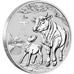 Fine Silver Coin Ox 2021 5oz