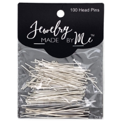Head Pin Silver 100pc Card