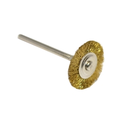 Brush Mounted Brass Crimped 3/4"