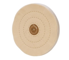 White Muslin Buff Stitched 6" x 60 ply