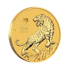 Fine Gold Coin - 1oz Australian Lunar Tiger 2022