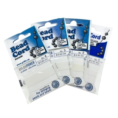 White Nylon Bead Cord #2 - 0.45mm