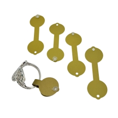 Ring Tag Round 5/8" 16mm Gold